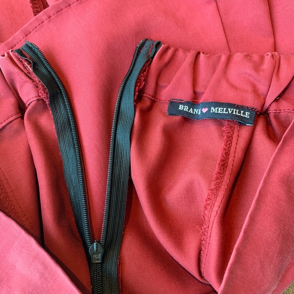 Brandy Melville Red Mini Circle Skirt - Picture 3 of 4